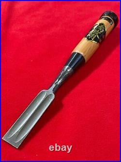 Japanese chisel oire nomi 18mm (Mokume) Blue Steel#2