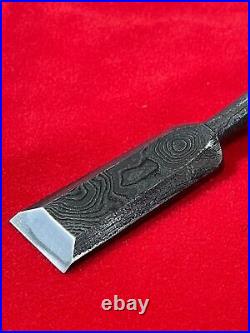 Japanese chisel oire nomi 24mm (Mokume) Blue Steel#2