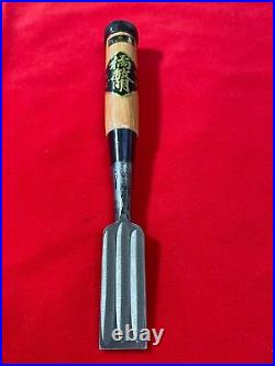 Japanese chisel oire nomi 24mm (Mokume) Blue Steel#2