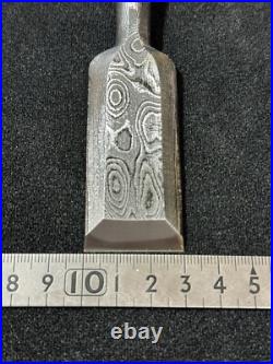 Japanese chisel oire nomi 30mm (Mokume) Blue Steel#2