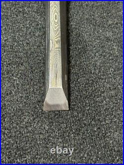 Japanese chisel oire nomi 9mm (Mokume) Blue Steel#2