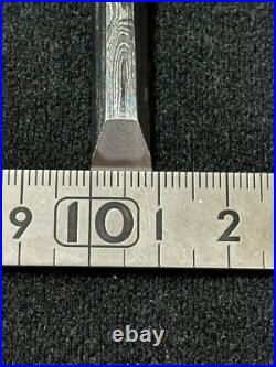 Japanese chisel oire nomi 9mm (Mokume) Blue Steel#2