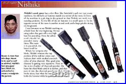 Japanese shinogi oire nomi bench chisels by Nishiki Shimizu. New 8 piece set