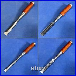 Jinsaku Suminagashi Oire Nomi Japanese Bench Chisel Multi Hollows Ura Aogami #1