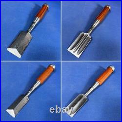 Jinsaku Suminagashi Oire Nomi Japanese Bench Chisel Multi Hollows Ura Aogami #1