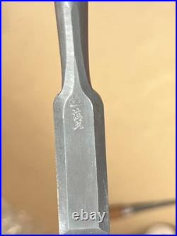 Kamon Kiyohisa Family crest Oire Nomi Japanese Bench Chisel 18mm Used