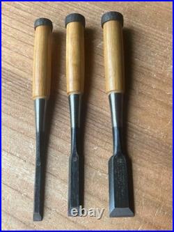 Kanetake Takahashi Kazuki Oire Nomi Japanese Bench Chisels Set of 5 Unused