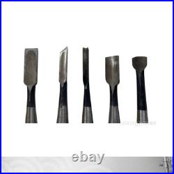 Kanetomo Japanese Chisel Set 5pcs Oire Nomi Woodworking Tools Made in Japan Kanetomo Japanese Chisel Set 5pcs Oire Nomi Woodworking Tools Made in Japan