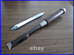 Kazuyuki Oire Nomi Japanese Bench Chisel 18mm 2-hollows Ura Used