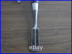 Kazuyuki Oire Nomi Japanese Bench Chisel 18mm 2-hollows Ura Used