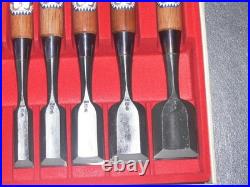 Keiju Japanese Bench Chisels Oire Nomi Set of 10 White Steel #1 Nagaoke