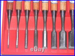 Keiju Japanese Bench Chisels Oire Nomi Set of 10 White Steel #1 Nagaoke