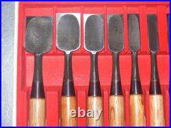 Keiju Japanese Bench Chisels Oire Nomi Set of 10 White Steel #1 Nagaoke
