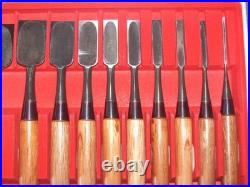 Keiju Japanese Bench Chisels Oire Nomi Set of 10 White Steel #1 Nagaoke