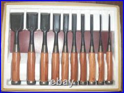 Keiju Nagaoke Keizaburo Oire Nomi Japanese Bench Chisels Set of 10 With Box Unused