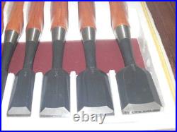 Keiju Nagaoke Keizaburo Oire Nomi Japanese Bench Chisels Set of 10 With Box Unused