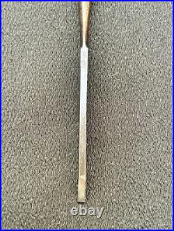 Keiju Oire Nomi 3mm Japanese Bench Chisel Nagaoke Keizaburo Ebony Handle Unused