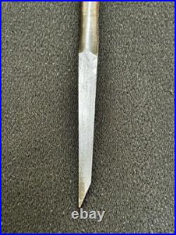 Keiju Oire Nomi 3mm Japanese Bench Chisel Nagaoke Keizaburo Ebony Handle Unused