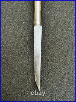 Keiju Oire Nomi 3mm Japanese Bench Chisel Nagaoke Keizaburo Ebony Handle Unused