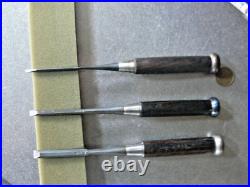 Keiju Oire Nomi Japanese Bench Chisel Nagaoke Keizaburo 3mm 6mm 9mm Set of 3