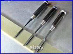 Keiju Oire Nomi Japanese Bench Chisel Nagaoke Keizaburo 3mm 6mm 9mm Set of 3