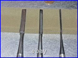 Keiju Oire Nomi Japanese Bench Chisel Nagaoke Keizaburo 3mm 6mm 9mm Set of 3