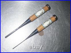 Keiju Oire Nomi Japanese Bench Chisels 3mm, 6mm Set of 2 White Steel #1 Unused