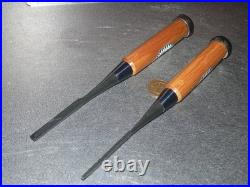 Keiju Oire Nomi Japanese Bench Chisels 3mm, 6mm Set of 2 White Steel #1 Unused