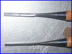 Keiju Oire Nomi Japanese Bench Chisels 3mm, 6mm Set of 2 White Steel #1 Unused