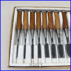 Keiju Oire Nomi Japanese Bench Chisels Set of 10 WithBox Used
