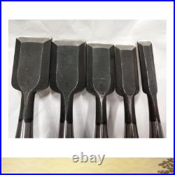 Keiju Toku-Jo Mitsu-Ura Oire Nomi Set 12-24-30-36-36 mm Japanese Chisel Boxed