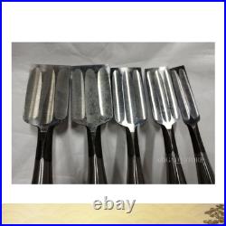 Keiju Toku-Jo Mitsu-Ura Oire Nomi Set 12-24-30-36-36 mm Japanese Chisel Boxed