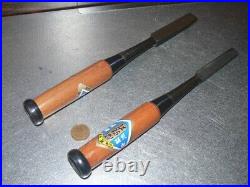 Kikuhiromaru Japanese Timber Chisels Tataki Nomi Mentori 15mm, 18mm Unused Kikuhiromaru Japanese Timber Chisels Tataki Nomi Mentori 15mm, 18mm Unused