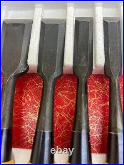 Kikuhiromaru Nagaoke Oire Nomi Set of 10 Japanese Bench Chisel With Box Unused