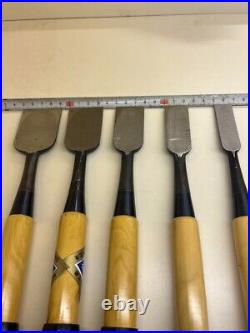 Kikuhiromaru Nagaoke Oire Nomi Set of 10 Japanese Bench Chisel With Box Unused