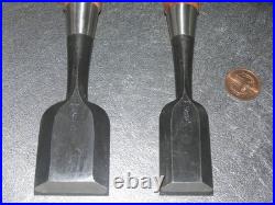 Kikuhiromaru Oire Nomi Japanese Bench Chisel Mentori 30mm, 42mm Set of 2 Unused