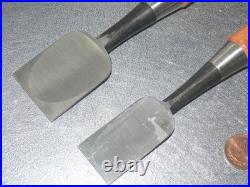 Kikuhiromaru Oire Nomi Japanese Bench Chisel Mentori 30mm, 42mm Set of 2 Unused
