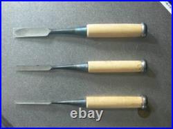 Kikuhiromaru Oire Nomi Japanese Chisel 6mm 9mm 15mm set of 3 Nagaoke Shoji