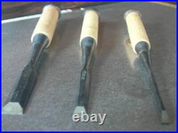 Kikuhiromaru Oire Nomi Japanese Chisel 6mm 9mm 15mm set of 3 Nagaoke Shoji