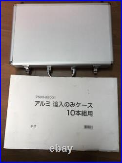 Kikuhiromaru Oire Nomi Set of 10 Japanese Bench Chisel White Oak Aluminum Case