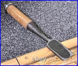 Kikumasa Japanese Chisel Oire Nomi 30mm Vintage Used Carpentry Tool Japan