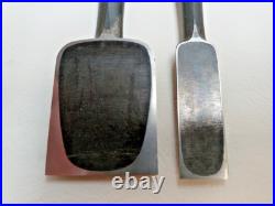 Kiyohisa Japanese Bench Chisel Oire Nomi 18mm 42mm Set of 2 Used Kiyohisa Japanese Bench Chisel Oire Nomi 18mm 42mm Set of 2 Used