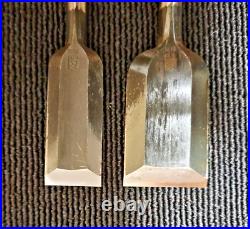 Kiyohisa Japanese Bench Chisel Oire Nomi White Steel #2 Set of 10 Used