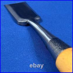 Kiyohisa Japanese Chisel Oire Nomi 30mm Tsuge Handle Vintage Hand-Forged Used