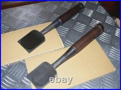 Kiyohisa Oire Nomi Japanese Bench Chisel White Steel #1 Rosewood Used Set of 2