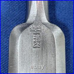 Kiyohisa Oire Nomi Japanese Chisel 24mm/213mm White Steel #1 Tsuge handle Used