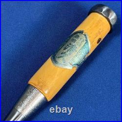 Kiyohisa Oire Nomi Japanese Chisel 24mm/213mm White Steel #1 Tsuge handle Used