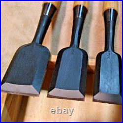 Kiyohisa Watanabe Kiyoe Set of 10 Oire Nomi Japanese Bench Chisel With Box Used