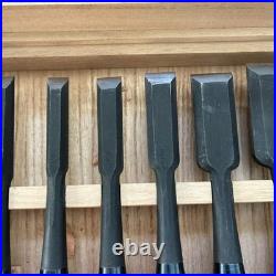 Kiyohisa Watanabe Kiyoei Japanese Bench Chisels Oire Nomi Set of 10 Used