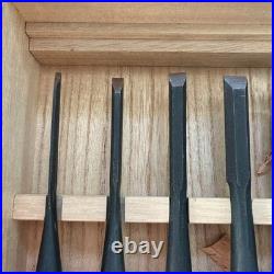 Kiyohisa Watanabe Kiyoei Japanese Bench Chisels Oire Nomi Set of 10 Used